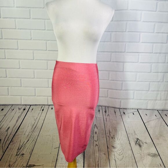 WOW Couture Pink Bandage Pencil Skirt - Size Small - Picture 4 of 16